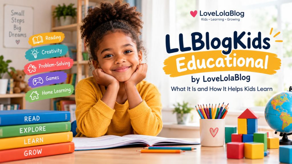 LLBlogKids educational by LoveLolaBlog featuring children's learning, reading, creativity, and problem-solving